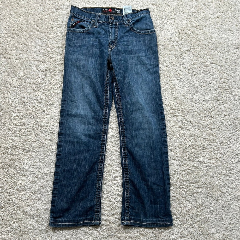 Ariat FR M4 Relaxed Boot Jeans 29x32 (Fits 29X30) Blue Flame Resistant Cat 2